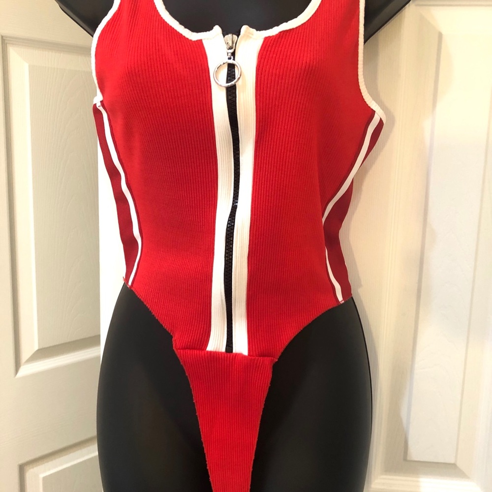 BETTER BE ZIPPERED-FRONT BODYSUIT